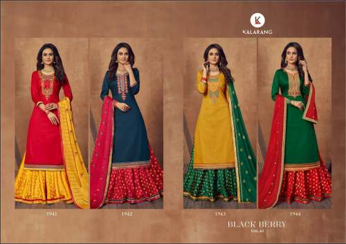 Designer Jam Suit Silk Cotton Embroidered 