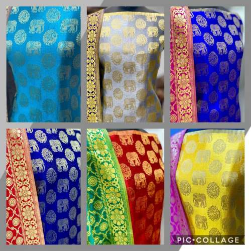 Designer Latest Banarasi Silk Dress Material1