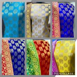 Designer Latest Banarasi Silk Dress Material1