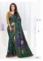 Designer Latest Crepe Uniform saree thumb 3