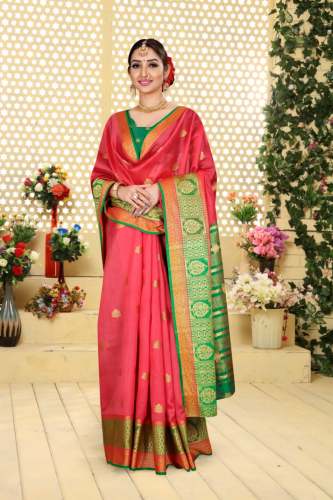 Designer Latest Crystal Silk Saree