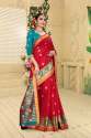 Designer Latest Crystal Silk Saree thumb 1