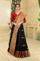 Designer Latest Crystal Silk Saree thumb 4
