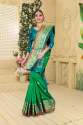 Designer Latest Crystal Silk Saree thumb 5