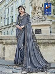 Designer latest embroidered saree
