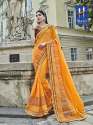 Designer latest embroidered saree thumb 1