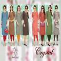 Designer Latest Plain Long Kurti With Hand work