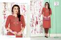 Designer Latest Plain Long Kurti With Hand work thumb 7