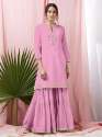 Designer Latest Plain With Gharara thumb 4