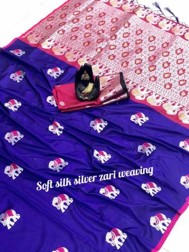 Designer Lichi silk Saree