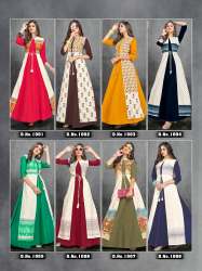 Designer Long Cotton Kurti with Shrug