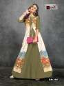 Designer Long Cotton Kurti with Shrug thumb 2