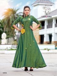 Designer Long Ethnic Gown By Ladyview4