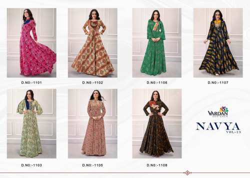 Designer Long Rayon Gown Style Kurti