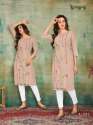 Designer Magic Cotton Embroidered Kurti  thumb 2