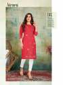 Designer Magic Cotton Embroidered Kurti  thumb 8