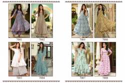 Designer Muslin Printed Kurti with Plazzo Set