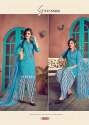 Designer PC Cotton Print & Embroidered Suit  thumb 6