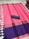 Designer Plain Cotton Silk Saree thumb 13