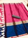 Designer Plain Cotton Silk Saree thumb 8