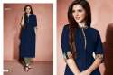 Designer Plain rayon slub Kurti thumb 3