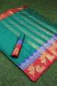 Designer Poly cotton saree thumb 2