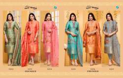 Designer Printed Dola Silk Straight Suit