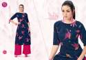Designer Printed Kurti with Plazzo thumb 1
