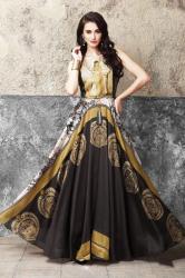 Designer Printed Long Anarkali Gown3