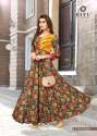 Designer Printed Long Gown Style Kurti thumb 6