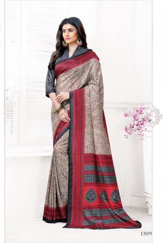 Designer Printed Uniform saree