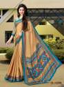 Designer Printed Uniform Silk saree thumb 10