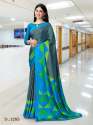 Designer Printed Uniform Silk saree thumb 6