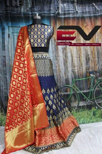 Designer Pure Banarasi silk Lehenga0
