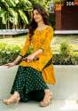 Designer Rayon 14 kg Gold Print Kurti thumb 4