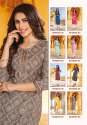Designer Rayon & Cotton Handwork Print Kurti
