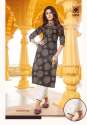 Designer Rayon & Cotton Handwork Print Kurti thumb 2