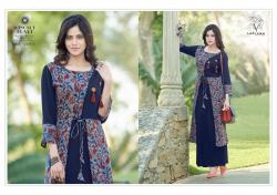 Designer Rayon Plain and printed Kurti2