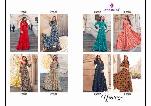 Designer rayon Printed Flair Kurti