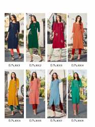 Designer Rayon Slub Festive Wear Kurti