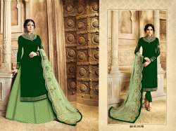 Designer Satin Georgette Embroidered Salwar Suit