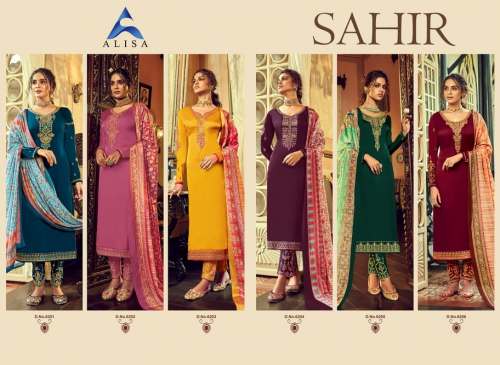 Designer Satin Georgette Salwar Suit 