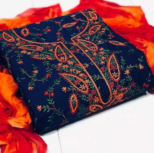 Designer Semi Modal Silk Dress Material1
