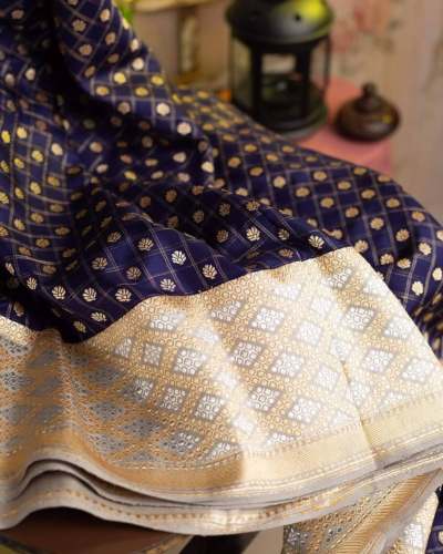 Designer Soft Lichi Silk Wedding Wear Saree
