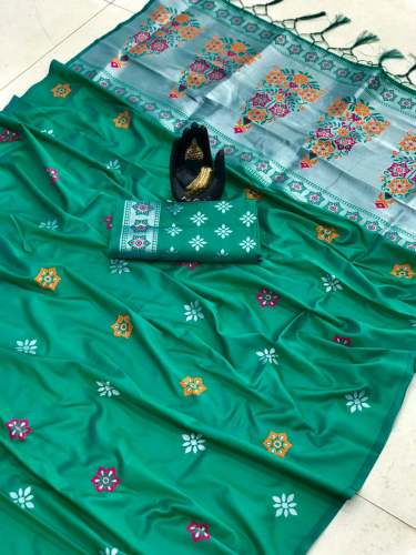 Designer Soft Silk Festive Wear Saree