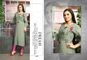 Designer Straight Long Rayon Kurti thumb 1