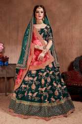 Designer Taffeta Silk Bridal Wear Lehenga Choli