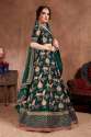 Designer Taffeta Silk Bridal Wear Lehenga Choli thumb 2
