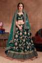 Designer Taffeta Silk Bridal Wear Lehenga Choli thumb 4