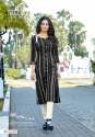 Designer Weaving Strips Kurti  thumb 1